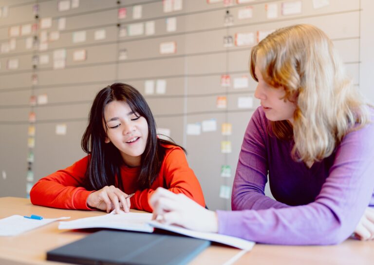 Leerling en begeleider