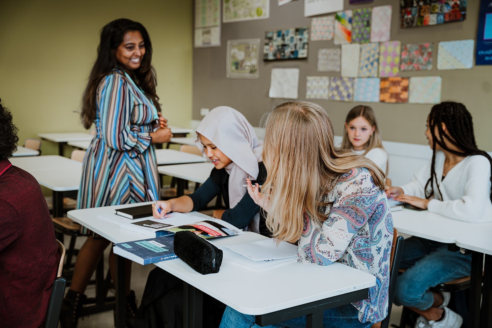 Leerlingen in de klas